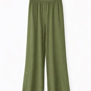 OQQ Olive Green Wide Leg Pants